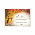 Thanksgiving Golden Path Thanksgiving Card - Gold Lined White Fastick  Envelope